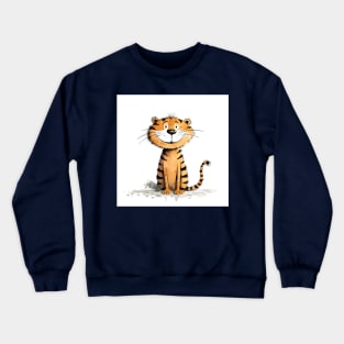 Cute baby tiger Crewneck Sweatshirt